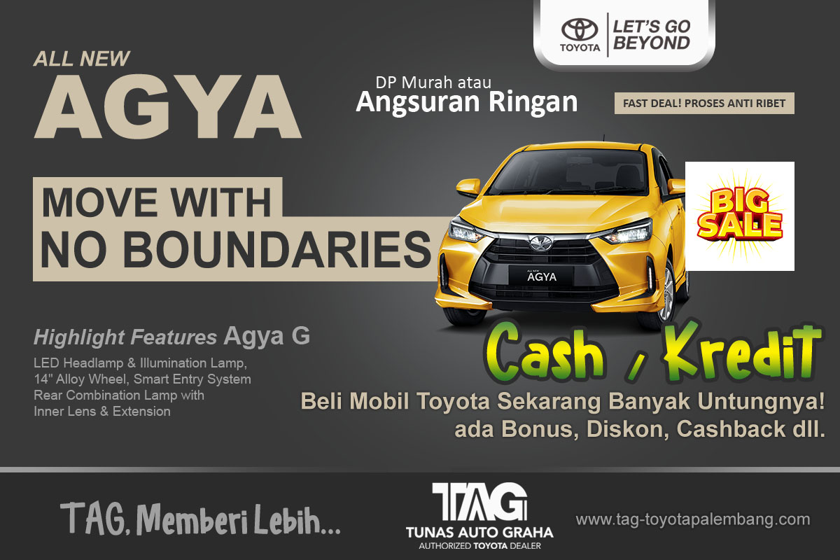 Toyota Agya G Palembang Diskon 2024